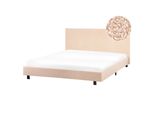 Polsterbett Mit Lattenrost 160X200 Cm Beige Albi