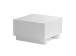 Couchtisch In WüRfelform, Weiß Hochglanz, 60X60X35 Cm, Modernes Design