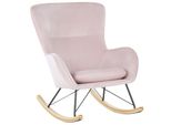 Schaukelsessel Samtstoff Rosa Ellan