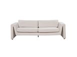 3-SITZER-SOFA Samtstoff Hellbeige Maunu