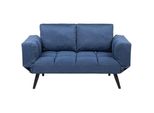 2-SITZER-SCHLAFSOFA Polsterbezug Marineblau Brekke