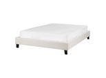 Polsterbett Mit Lattenrost 140X200 Cm Beige Roanne