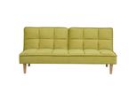 3-SITZER-SCHLAFSOFA Polyester GrüN Siljan