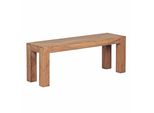 Sitzbank Massivholz Landhausstil Handgefertigt, Beige 120X35X45 Cm