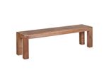 Sitzbank Massivholz Landhausstil Handgefertigt, Beige 160X35X45 Cm