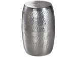 Beistelltisch Aluminium Orientalisch Enns, Silber 30X30X49 Cm