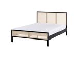 Bett Mit Lattenrost 140/200 Cm Hellbraun Salernas