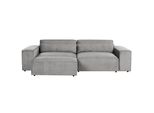 2-SITZER-SOFA Grau Mit Ottomane Hellnar