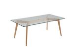 Couchtisch Rechteckig Glas 60/120 Cm Hudson