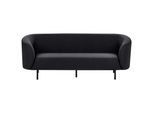 3-SITZER-SOFA Stoff Schwarz Loen