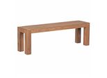 Sitzbank Massivholz Landhausstil Handgefertigt, Beige 140X35X45 Cm