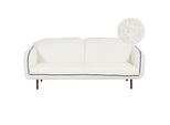 3-SITZER-SOFA Bouclé Weiß/Schwarz Tonsberg