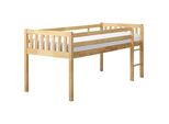 Halbhochbett 90X200 Cm Heller Holzfarbton Peipin
