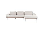 3-SITZER-ECKSOFA Hellbeige Rechtsseitig Mariferd