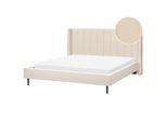 Polsterbett Mit Lattenrost 180X200 Cm Beige Villette