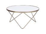 Couchtisch Weiß/Gold 80 Cm Meridian Meridian
