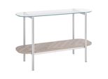 Konsolentisch Silber/Heller Holzfarbton Lovell