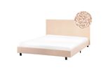 Polsterbett Mit Lattenrost 140X200 Cm Beige Albi