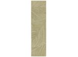 Wollteppich Leven, Floral, GrüN-Beige, 60 X 230 Cm