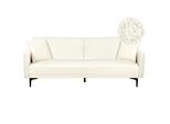 3-SITZER-SCHLAFSOFA Bouclé Cremeweiß/Schwarz Lucan