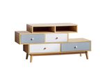 Kommode 4 Schubladen Heller Holzfarbton Irvine