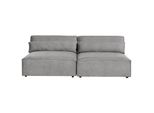 2-SITZER-SOFA Grau Ohne Armlehnen Hellnar