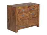 Sideboard – Massivholz, 90 Cm, 2 TüRen, Schubladen, Viel Stauraum