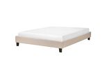 Polsterbett Mit Lattenrost 140X200 Cm Beige Roanne