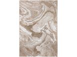 Teppich Ouse, Abstrakt, Beige, 80 X 150 Cm