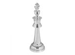 Dekofigur Schachfigur Aluminium Poliert 70 Cm Silber
