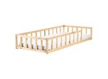Kinderbett 200X90 Cm Heller Holzfarbton Meymac