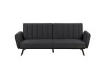 3-SITZER-SCHLAFSOFA Samtstoff Schwarz Vimmerby