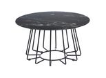 Couchtisch Marmor-Effekt Schwarz 80Cm Bernie