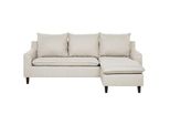 Ecksofa Polsterbezug Beige Elvenes