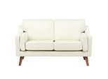 2-SITZER-SOFA Cremeweiß Lokka