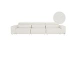 3-SITZER-SOFA Bouclé Cremeweiß Hellnar