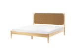 Bett Mit Lattenrost 180/200 Cm Hellbraun Brunemont