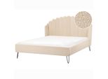 Polsterbett Mit Lattenrost 140X200 Cm Beige Ambillou