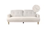 3-SITZER-SOFA Bouclé Weiß Tuve