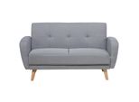 2-SITZER-SCHLAFSOFA Polyester Grau Florli