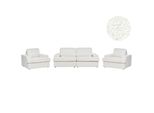 5-SITZER-SOFA Set Bouclé Cremeweiß Alla