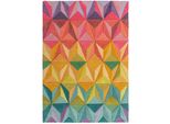 Wollteppich Derwent, Geometrisch, FlorhöHe 10 Mm, Bunt, 200 X 290 Cm