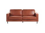3-SITZER-SOFA Kunstleder Braun Savalen