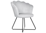 Sessel Samtstoff Grau Lovelock