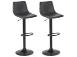 Barhocker 2Er-Set Schwarz Lebrija
