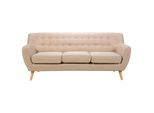3-SITZER-SOFA Beige/Hellbraun Motala