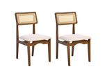 Esszimmerstuhl 2Er-Set Dunkelbraun Rubonia