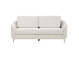 3-SITZER-SOFA Hellbeige/Gold Trosa