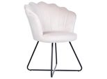 Sessel Samtstoff Beige Lovelock