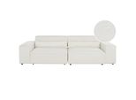 2-SITZER-SOFA Bouclé Cremeweiß Hellnar
